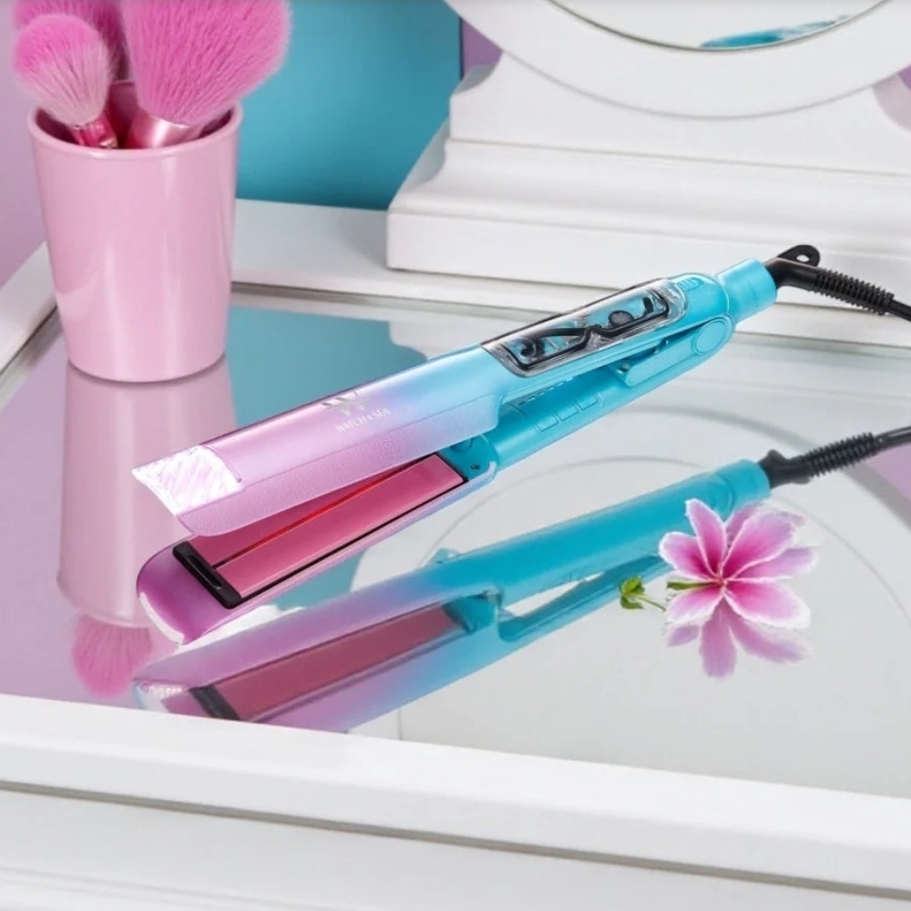 Sea So Smooth Turquoise & Pink Gradient Ceramic Flat Iron